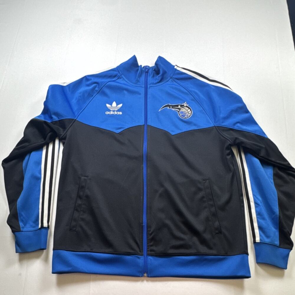Adidas Originals Orlando Magic Track Jacket Blue Black Trefoil NBA Mens Large